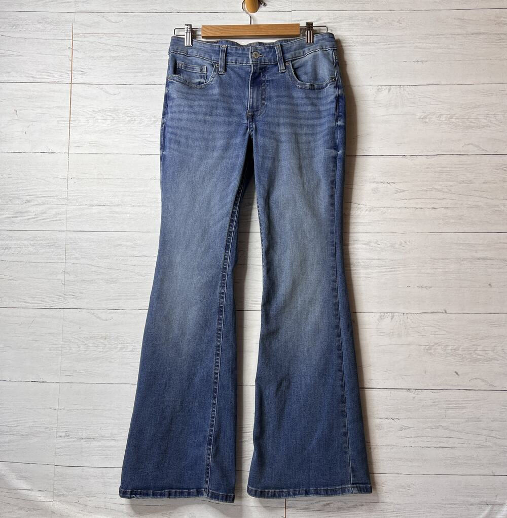 Lucky Brand Jeans Womens Size 10/30 A Low Rise Flare Denim Recycled Cotton